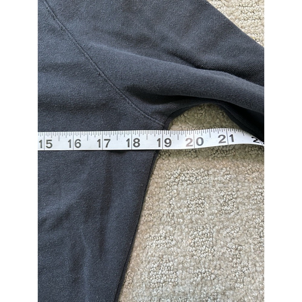Y2K Fox Racing Zip Hoodie Women's S Black Basic Gothic Thumb Hole Logo Grunge - Picture 10 of 12